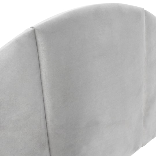 Hello Honey® NoSom Gray Upholstered Velvet Panel Arched Headboard, King